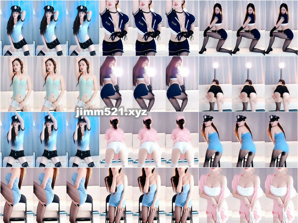 【斗鱼福利】 夏雪晴 飞机群 第三套 (16V)